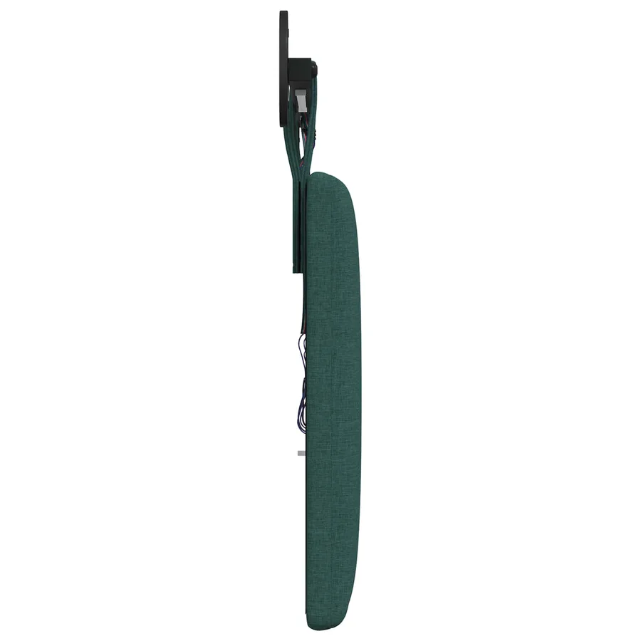 Tête de lit suspendue Avec lumière LED Vert foncé Tissu - 7