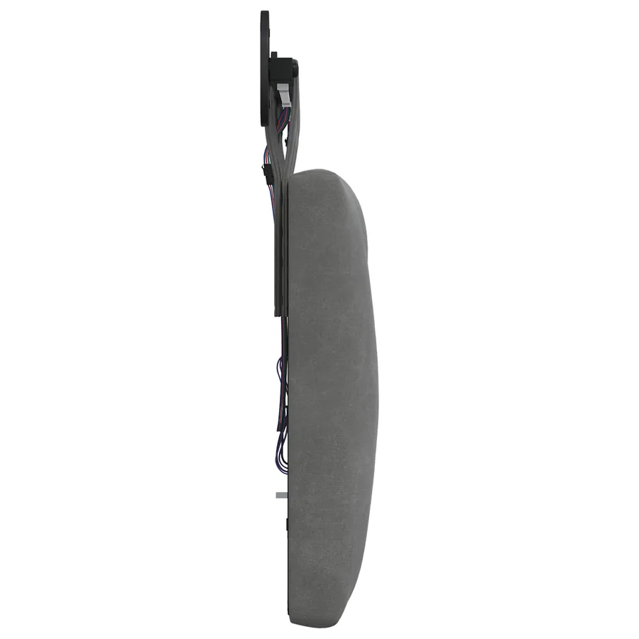 Tête de lit suspendue Avec lumière LED Gris foncé Velours - 7