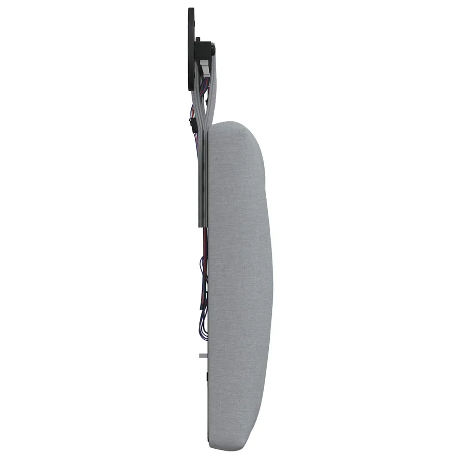 Tête de lit suspendue Avec lumière LED Gris clair Tissu - 7