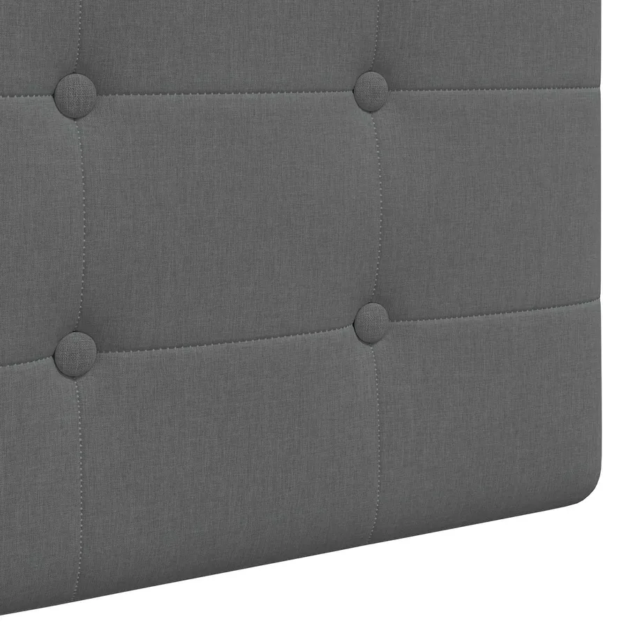 Tête de lit suspendue Avec lumière LED Gris foncé Tissu - 9