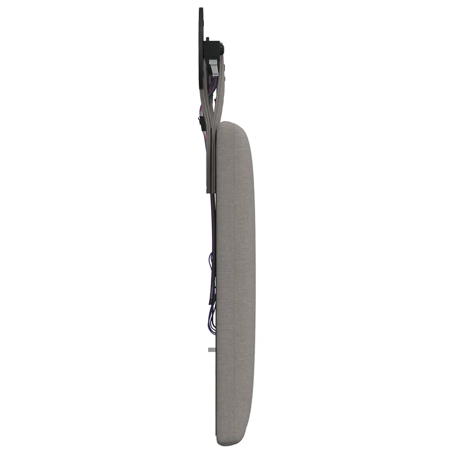 Tête de lit suspendue Avec lumière LED Taupe Tissu - 7