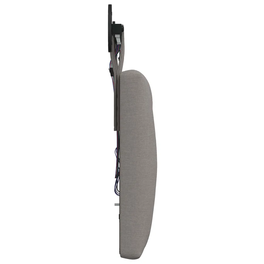 Tête de lit suspendue Avec lumière LED Taupe Tissu - 7