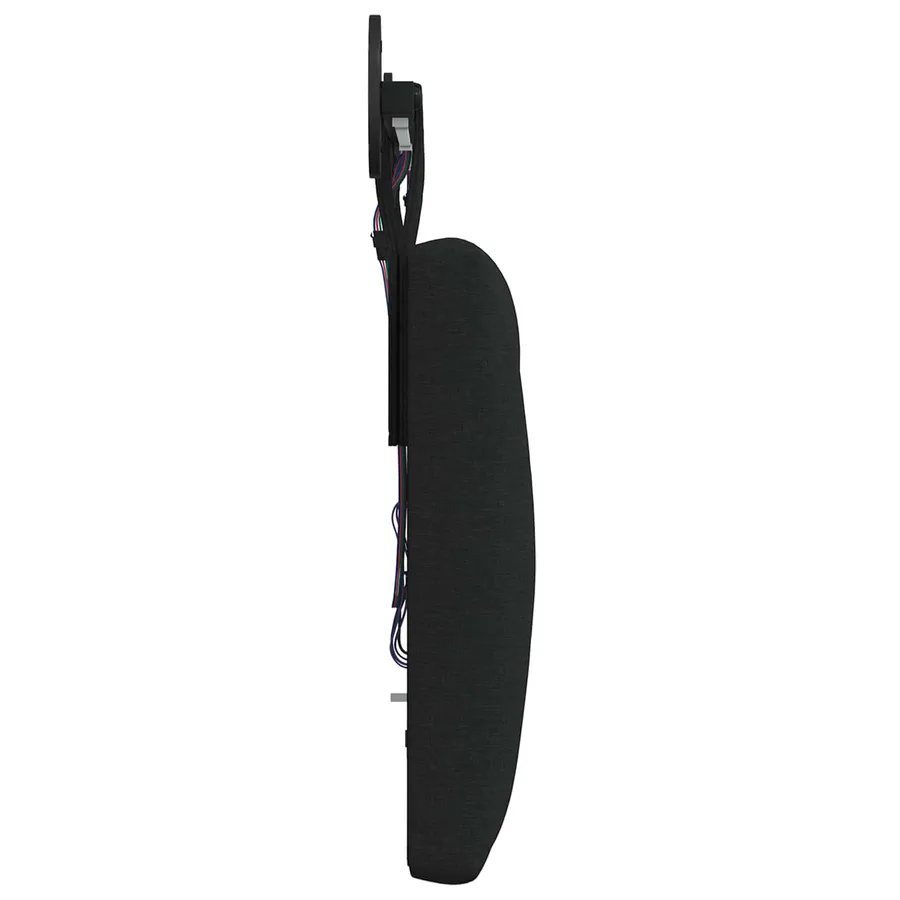 Tête de lit suspendue Avec lumière LED Noir Tissu - 7
