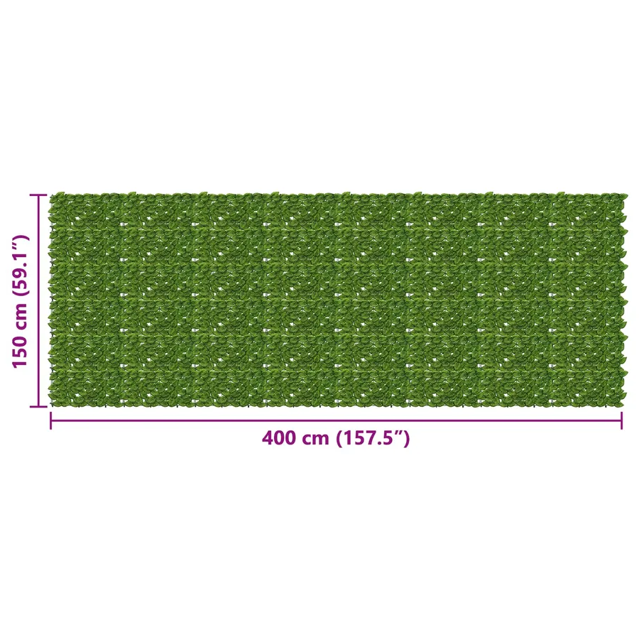 Écran de balcon avec feuilles Vert et jaune 400 x 150 cm - 5