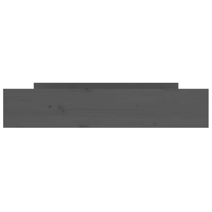 Tiroirs de lit 2 pcs Gris Bois de pin massif - 4