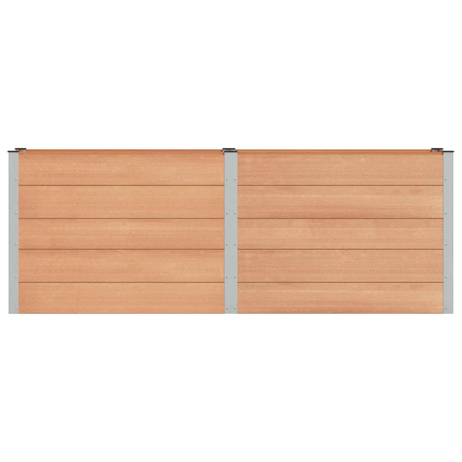 Jardinière surélevée Marron 250 x 50 x 91 cm - 3