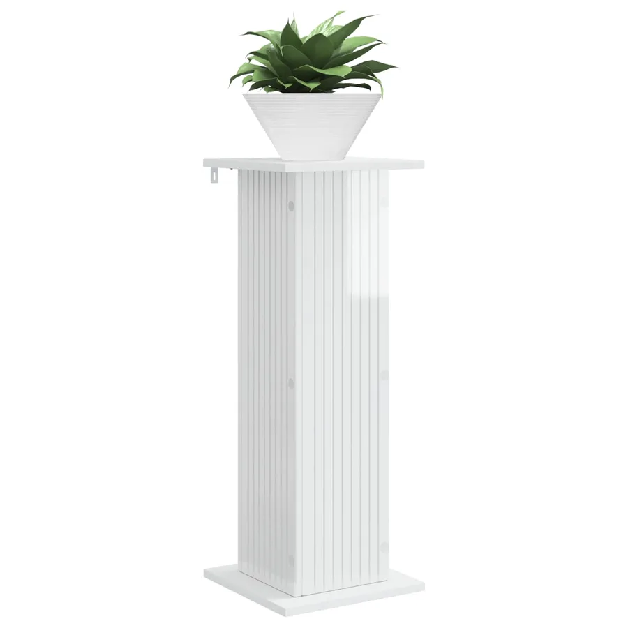 Support de Plante Blanc brillant 30,5 x 30 x 80,5 cm - 3