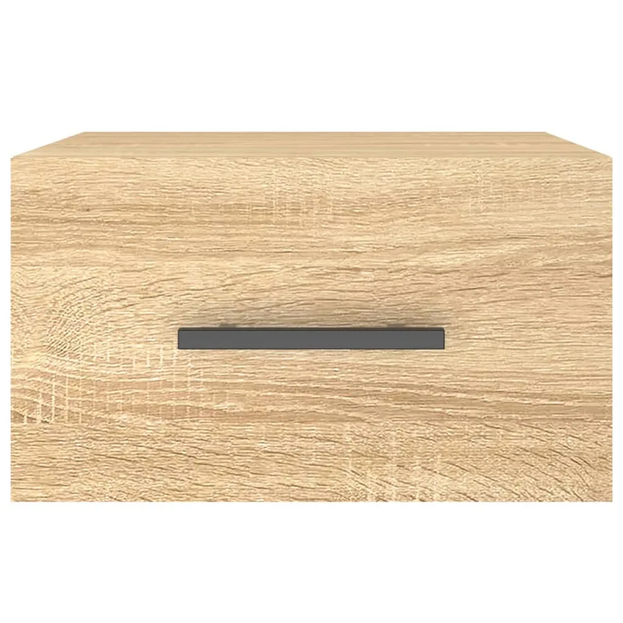 Tables de chevet murales 2 pcs chêne sonoma 35x35x20 cm - 4