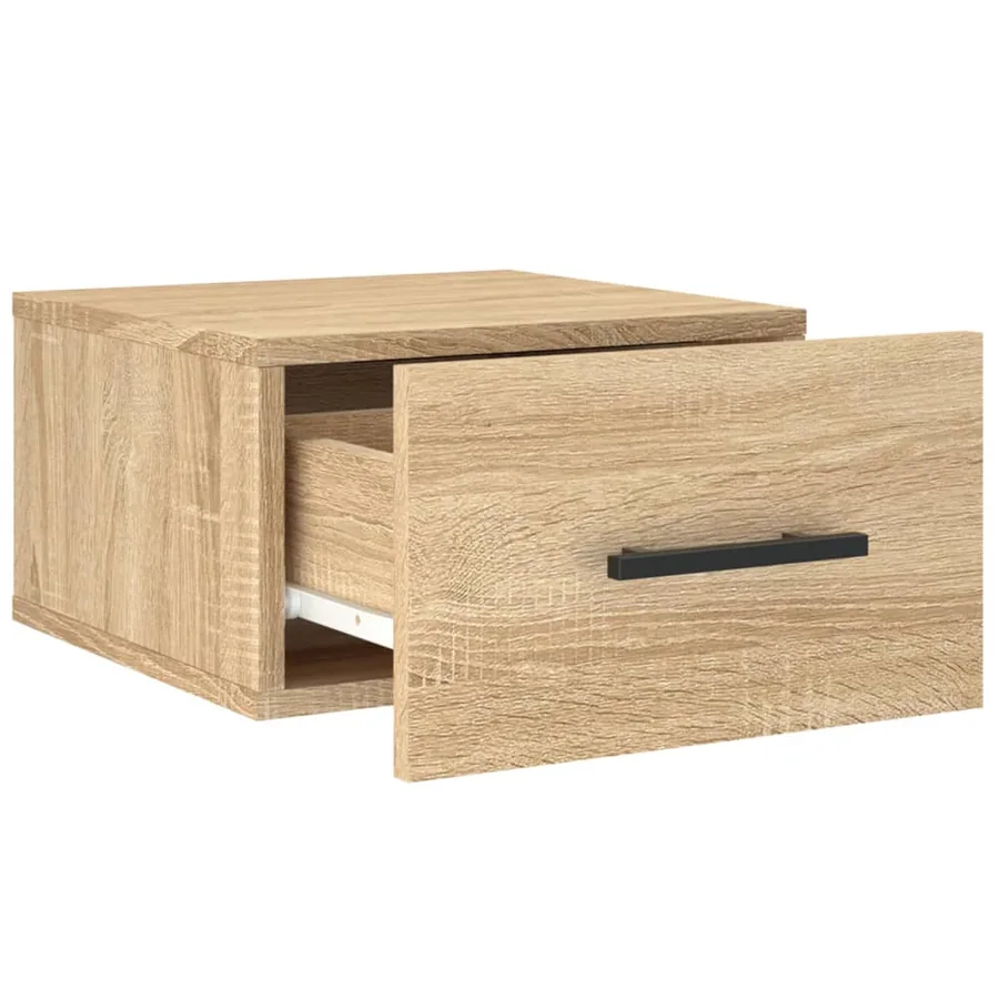 Tables de chevet murales 2 pcs chêne sonoma 35x35x20 cm - 5