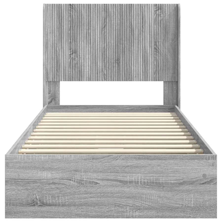 Cadre de lit avec rangement et tête de lit 2 pc - 6