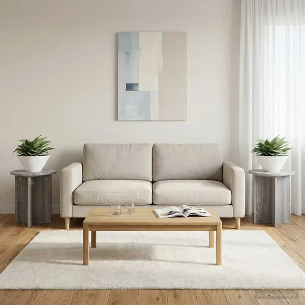 Support de Plante 2 pcs Sonoma gris 40 x 40 x 40 cm
