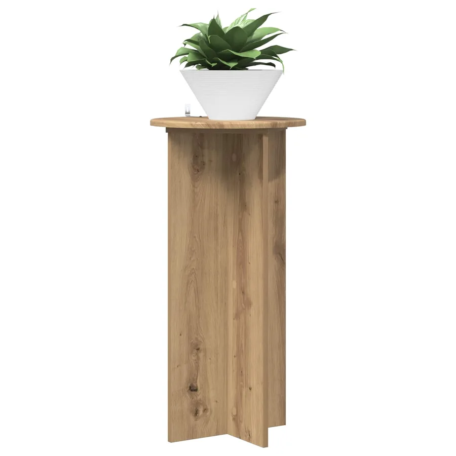 Support de Plante 2 pc Chêne artisanal 40 x 40 x 80 cm - 3