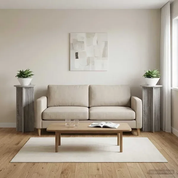 Support de Plante 2 pcs Sonoma gris 40 x 40 x 80 cm