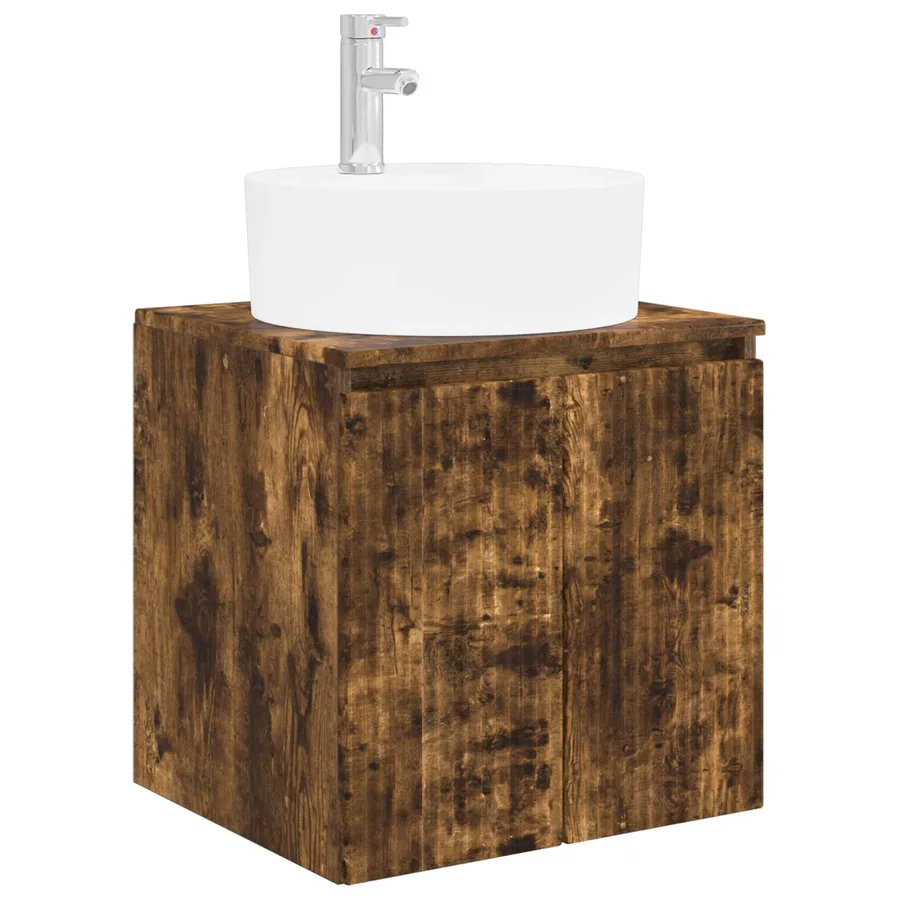 Ensemble d'armoire de salle de bain 5 pcs Chêne fumé - 5