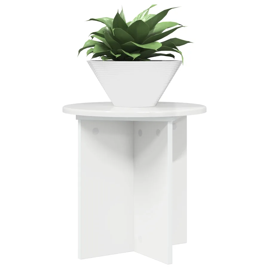 Support de Plante 2 pcs Blanc brillant 40 x 40 x 40 cm - 3