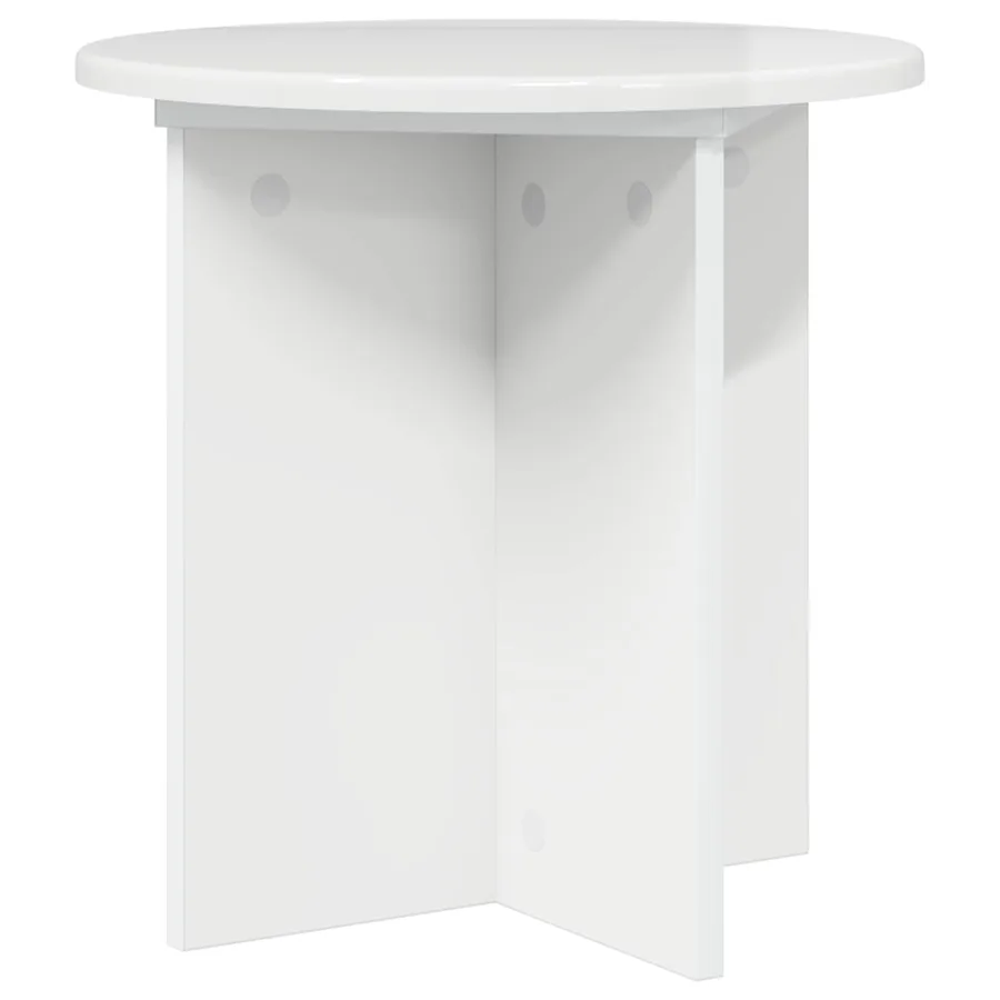 Support de Plante 2 pcs Blanc brillant 40 x 40 x 40 cm - 5