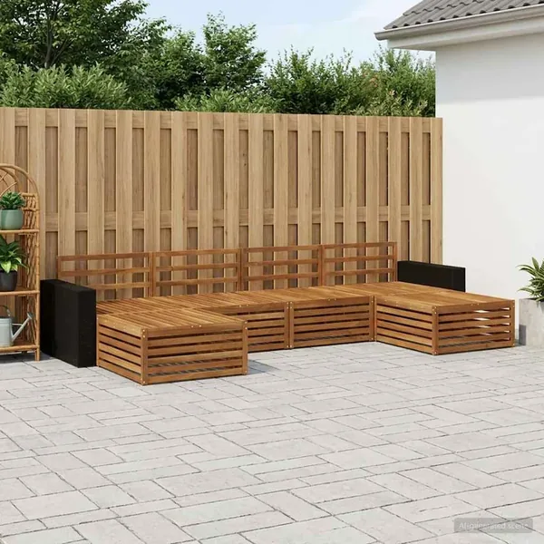 Ensembles de canapés 6 pcs Bois d'Acacia Massif