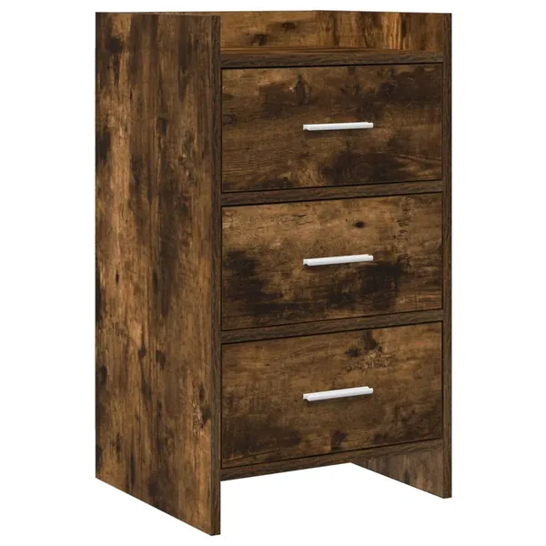 Tables de chevet Chêne fumé 40 x 36 x 70 cm Bois d'ingénierie