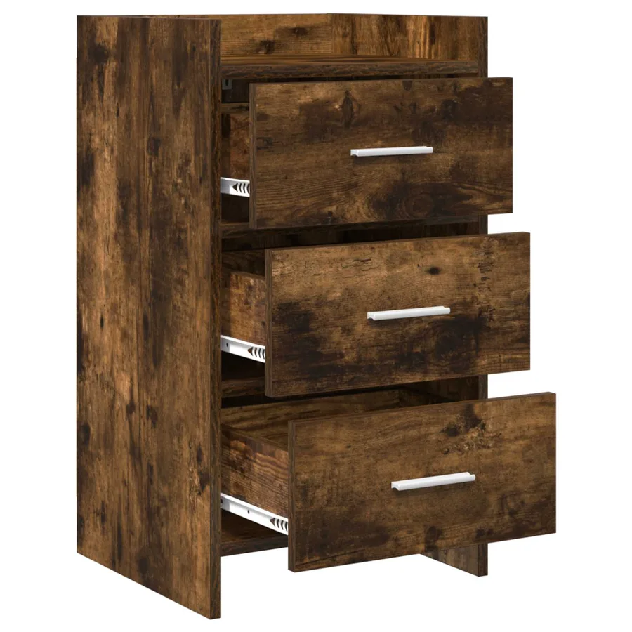 Tables de chevet Chêne fumé 40 x 36 x 70 cm Bois d'ingénierie - 3