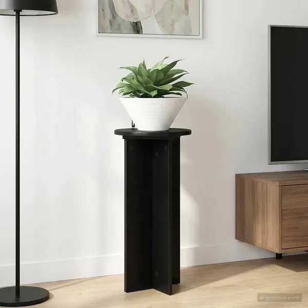 Support de Plante 2 pcs Noir 29,5 x 29,5 x 60 cm