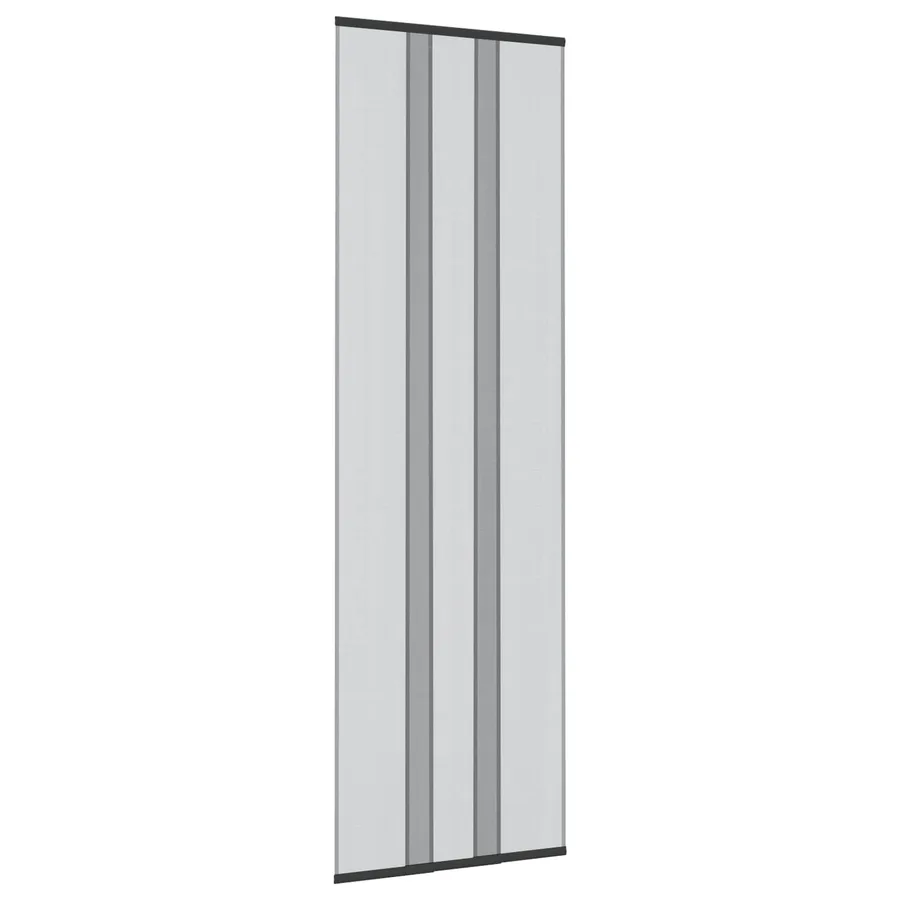 Écran de porte insectes avec rideau en maille Noir 70 x 220 cm - 2