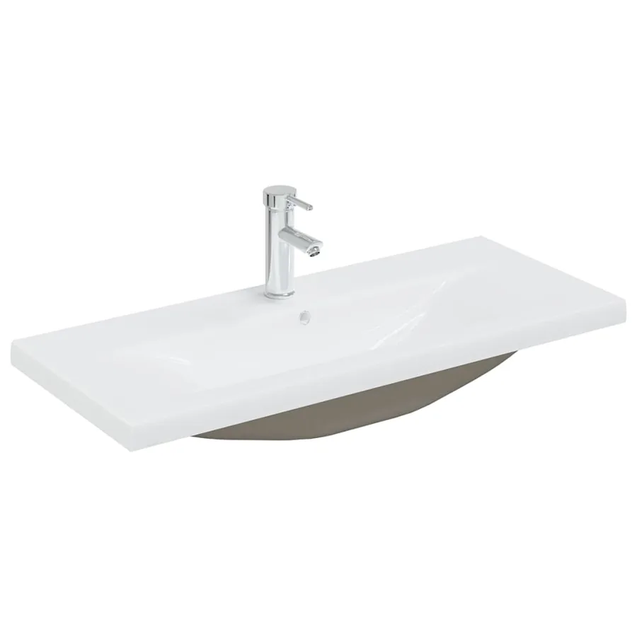 Ensemble de meubles de salle de bain Blanc Aggloméré - 8