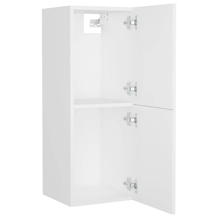Ensemble de meubles de salle de bain Blanc Aggloméré - 5