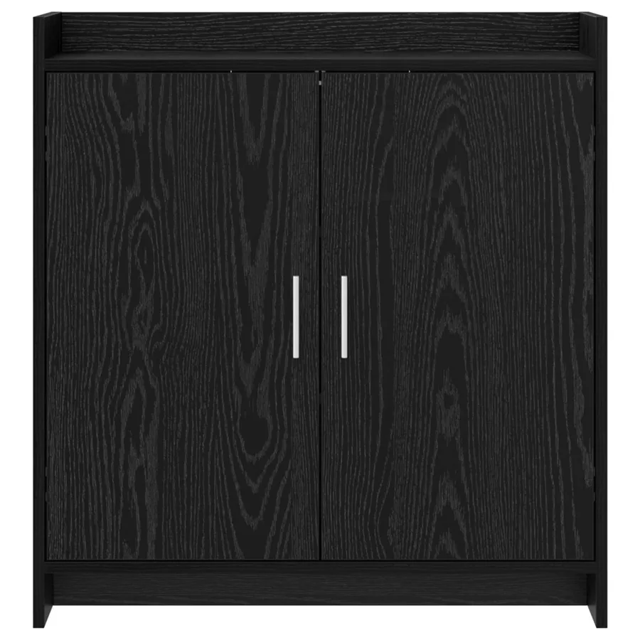 Buffet Chêne noir 72 x 36 x 80 cm Bois d'ingénierie - 5