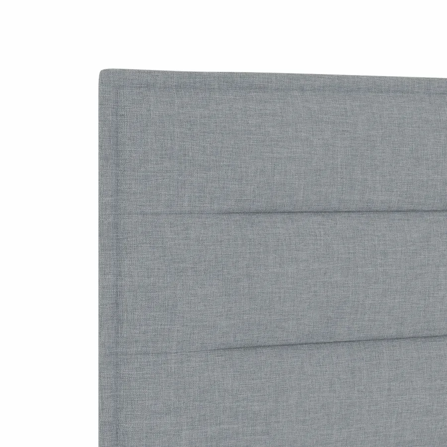 Lit boxspring avec matelas Gris clair 90 x 200 cm Tissu - 8