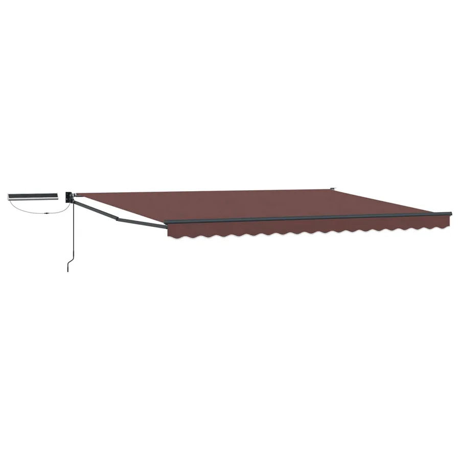 Auvent rétractable électrique Marron et anthracite 4,5 × 3 m - 2