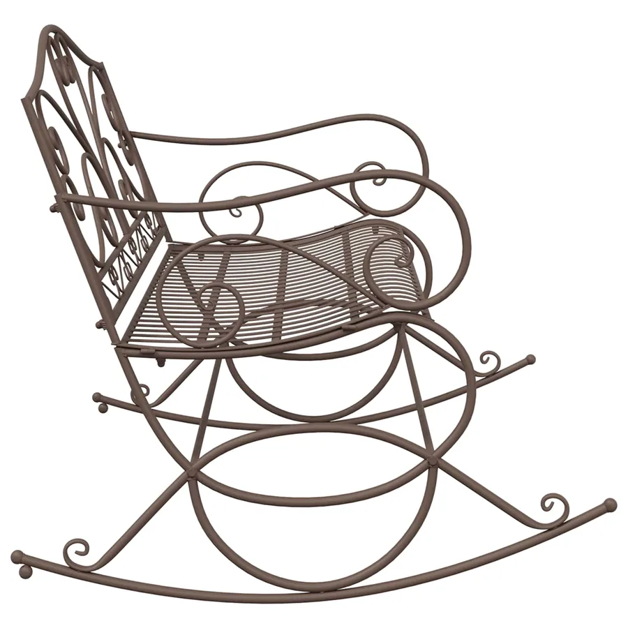 Banc de jardin Marron ancien Acier - 4
