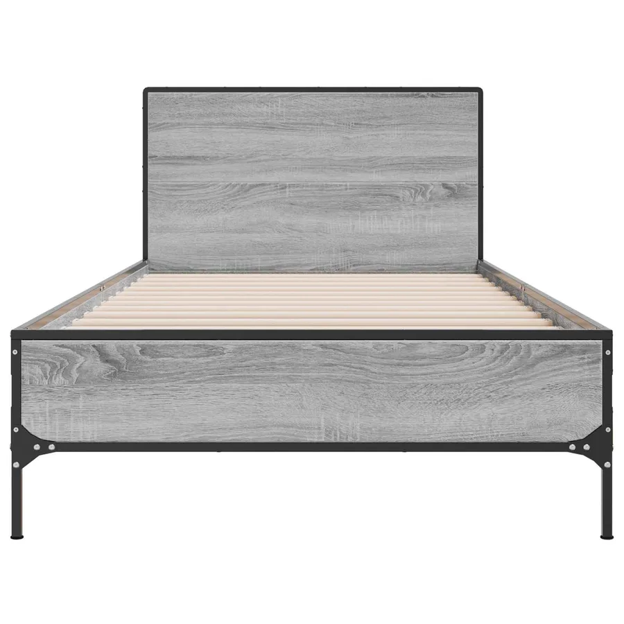 Cadre de lit avec tête de lit Sonoma gris 80 x 200 cm - 4
