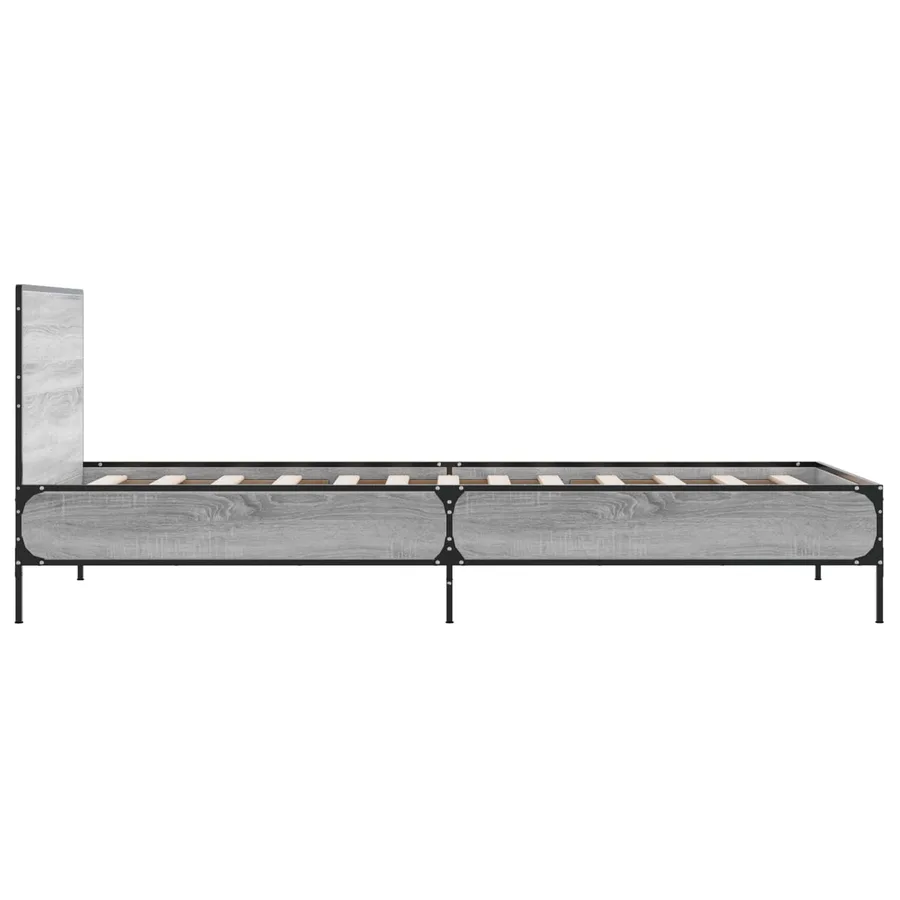 Cadre de lit avec tête de lit Sonoma gris 80 x 200 cm - 5