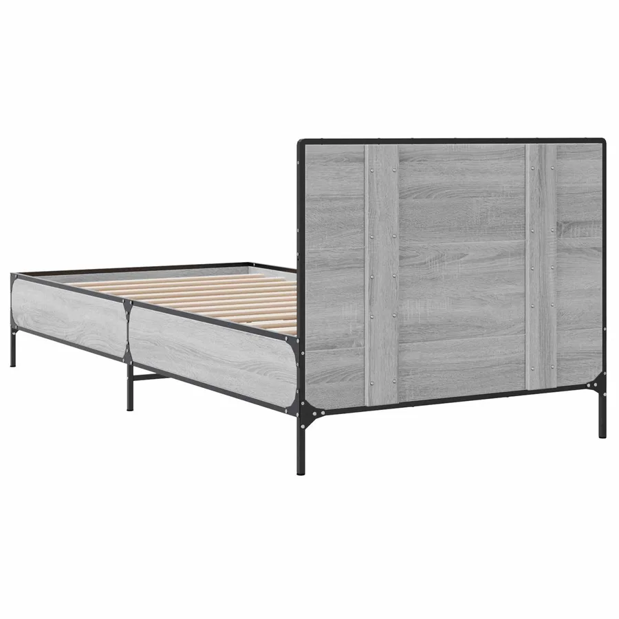 Cadre de lit avec tête de lit Sonoma gris 80 x 200 cm - 6