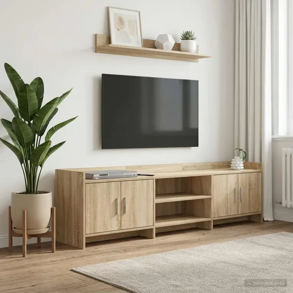Meuble TV 168 x 33 x 47 cm Chêne Sonoma Bois d'ingénierie
