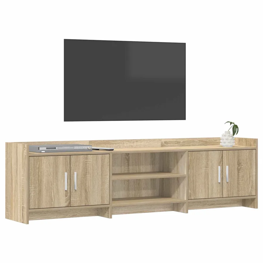 Meuble TV 168 x 33 x 47 cm Chêne Sonoma Bois d'ingénierie - 3