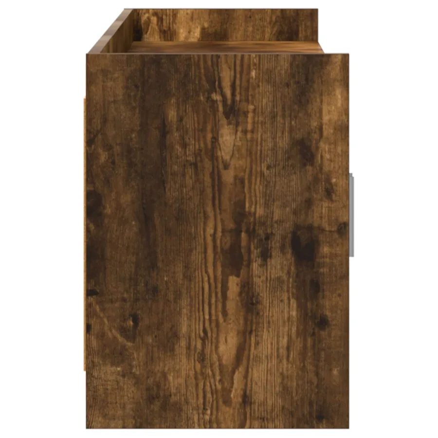 Meuble TV 168 x 33 x 47 cm Chêne fumé Bois d'ingénierie - 6