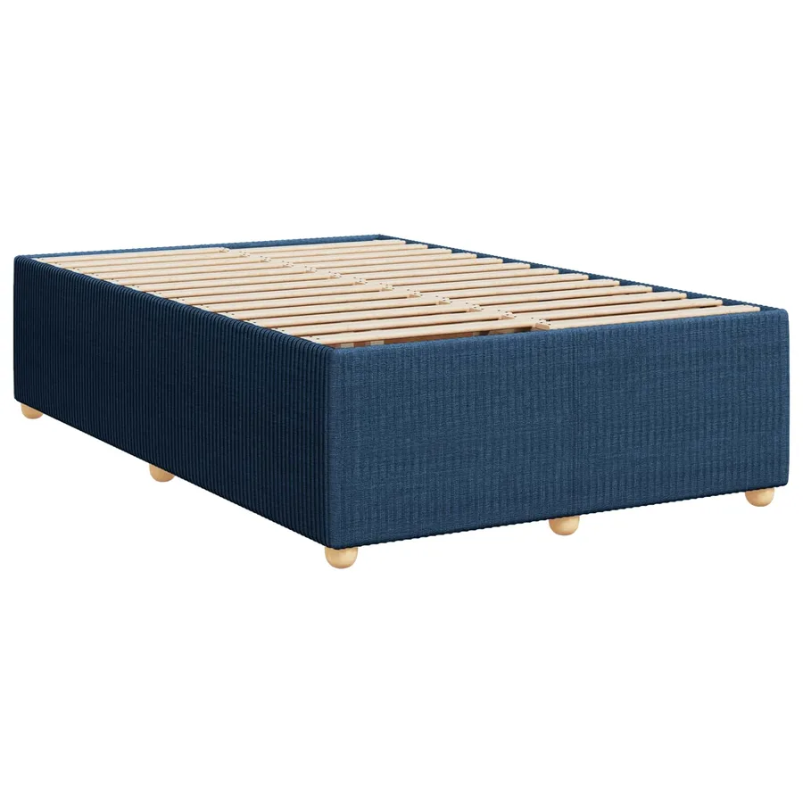 Lit boxspring avec matelas Bleu 120 x 200 cm Tissu - 4