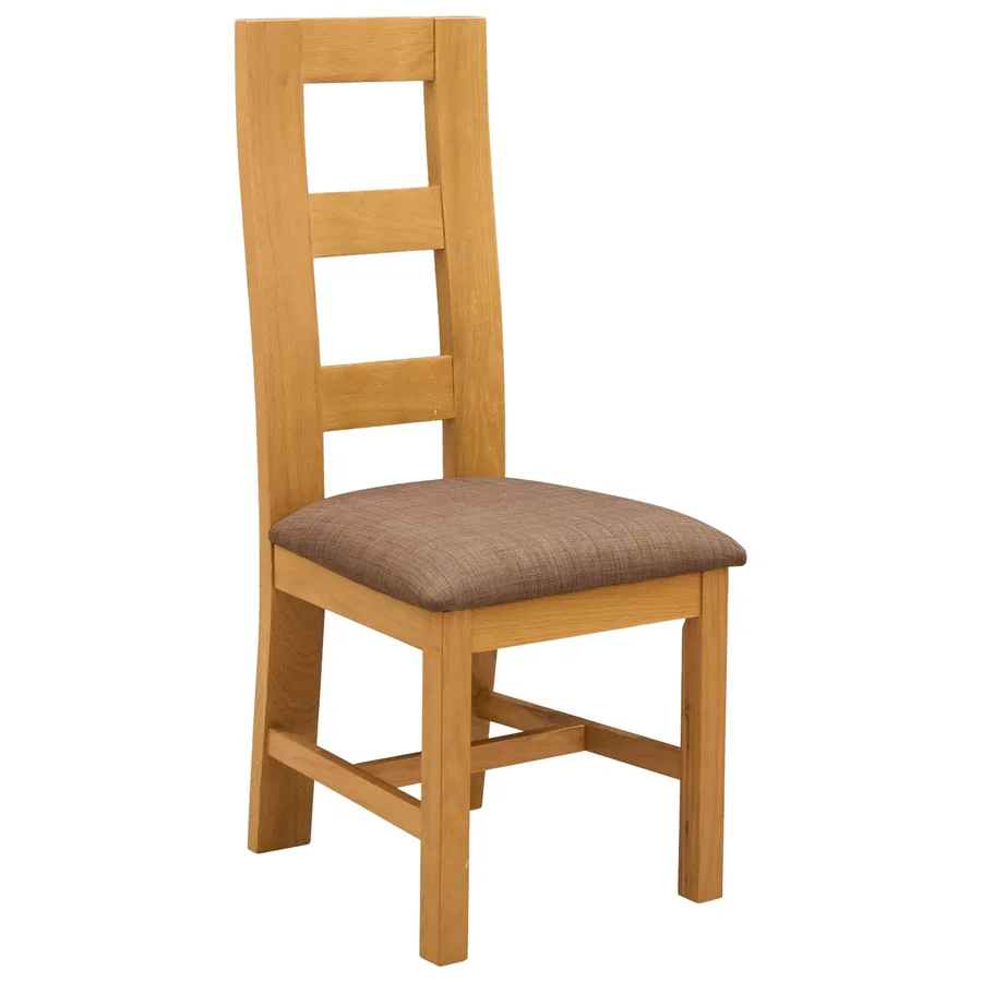 Chaise de salle à manger 2 pcs Bois de chêne massif Gris - 2
