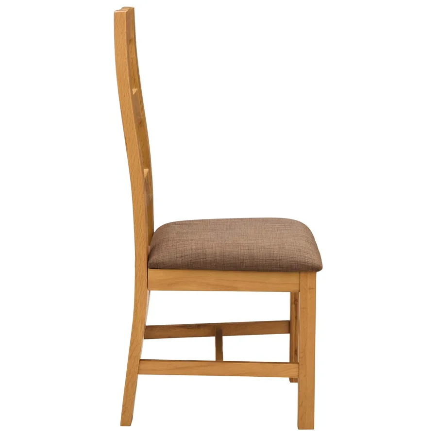 Chaise de salle à manger 2 pcs Bois de chêne massif Gris - 4