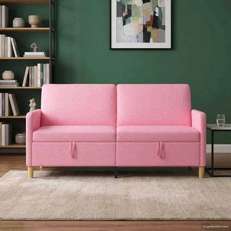 Sofa avec rangement Rose 172 x 78 x 87 cm Polyester