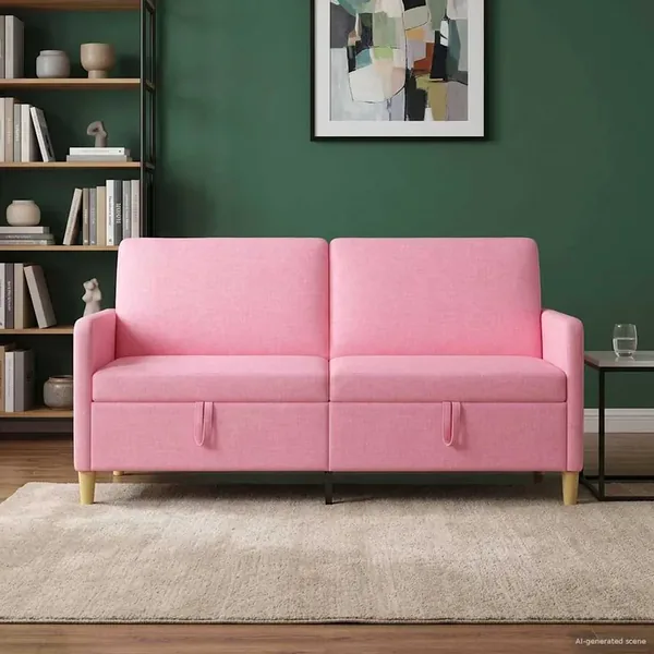 Sofa avec rangement Rose 172 x 78 x 87 cm Polyester