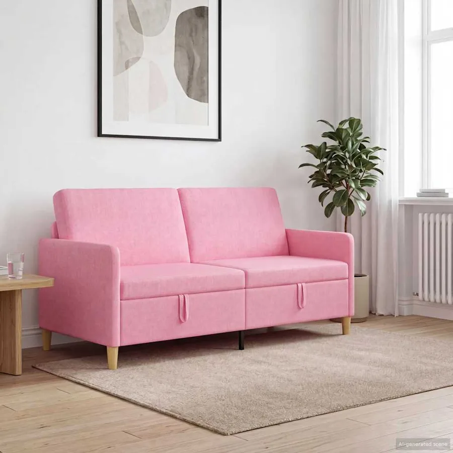 Sofa avec rangement Rose 172 x 78 x 87 cm Polyester - 3