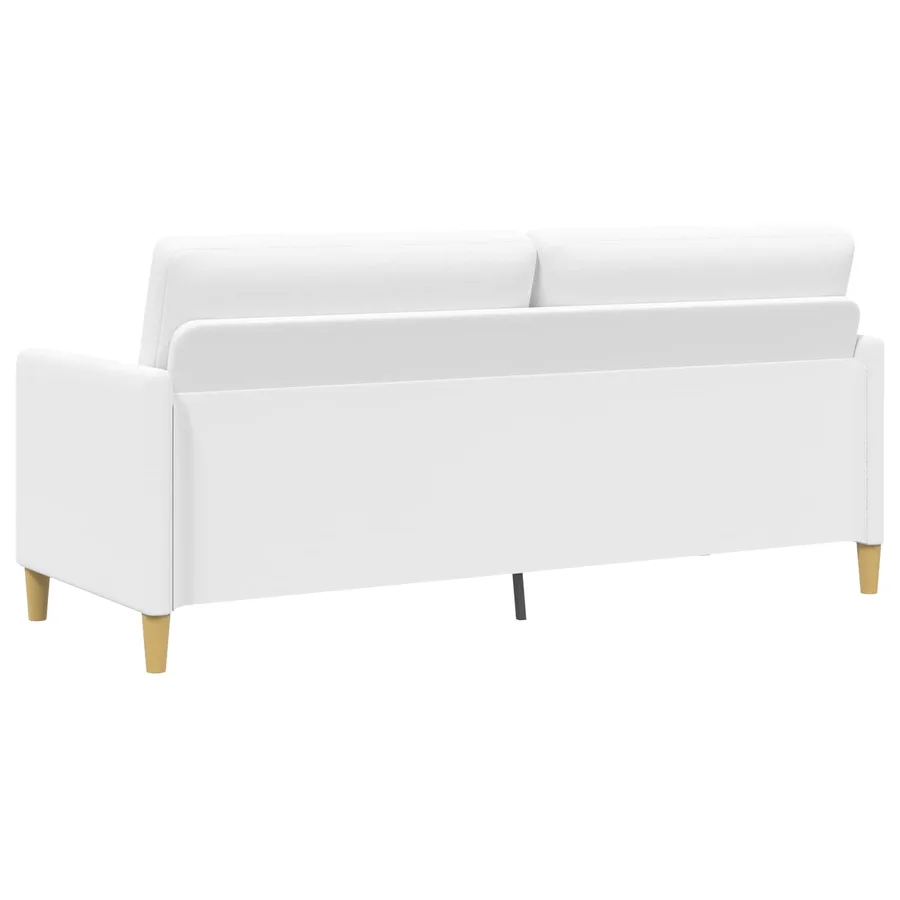 Sofa avec rangement Blanc 192 x 78 x 87 cm Polyester - 5