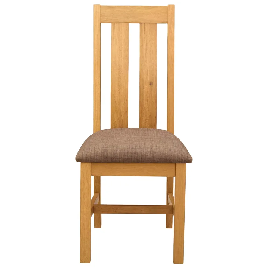 Chaise de salle à manger 2 pcs Bois de chêne massif Gris - 3
