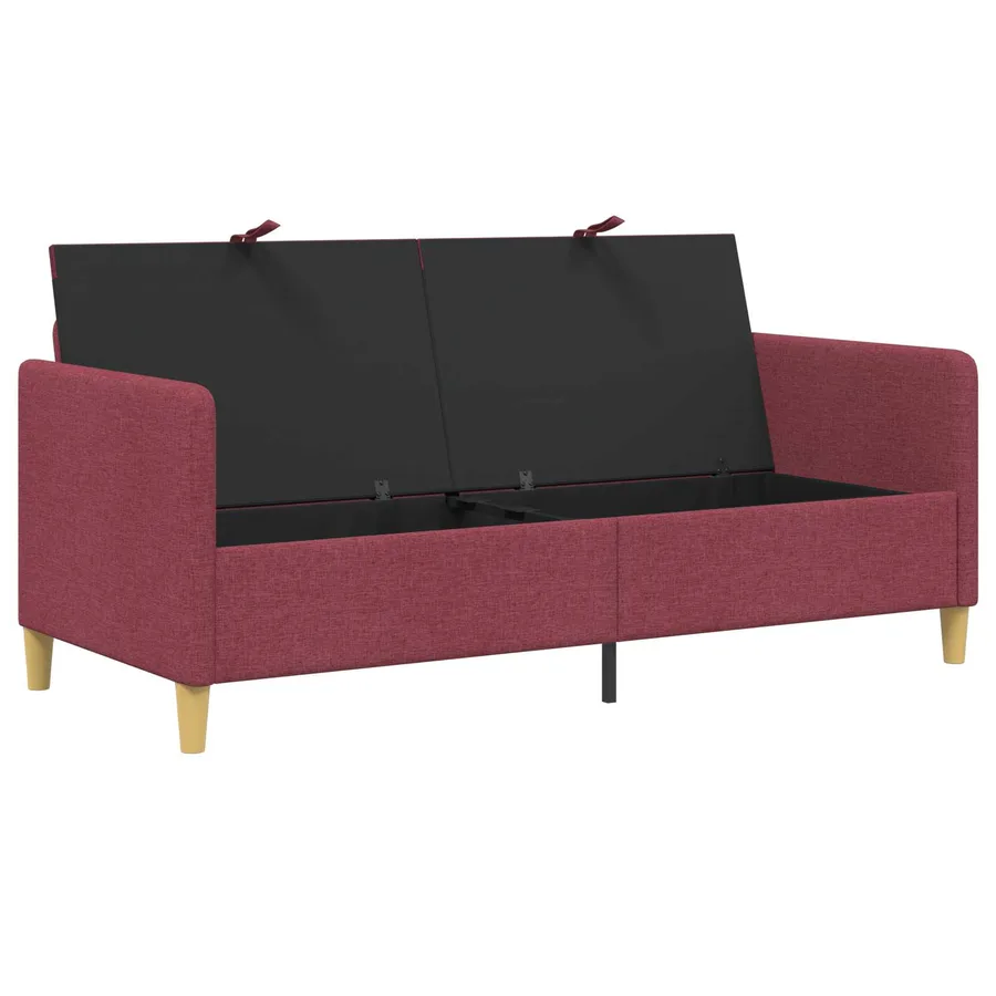Sofa avec rangement Bordeaux 172 x 78 x 87 cm Polyester - 4