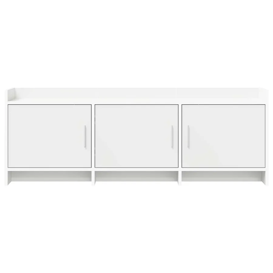 Meuble TV 130 x 33 x 47 cm Blanc Bois d'ingénierie - 5