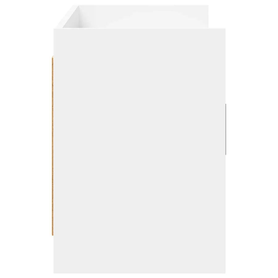 Meuble TV 130 x 33 x 47 cm Blanc Bois d'ingénierie - 6