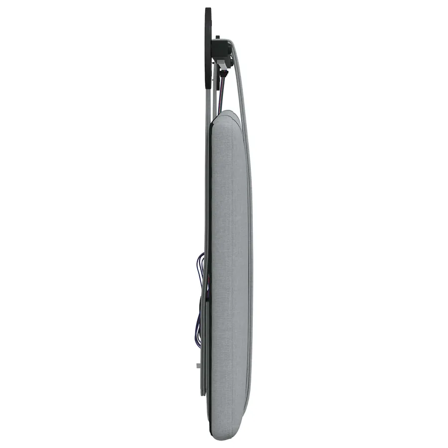 Tête de lit suspendue Avec lumière LED Gris clair Tissu - 7