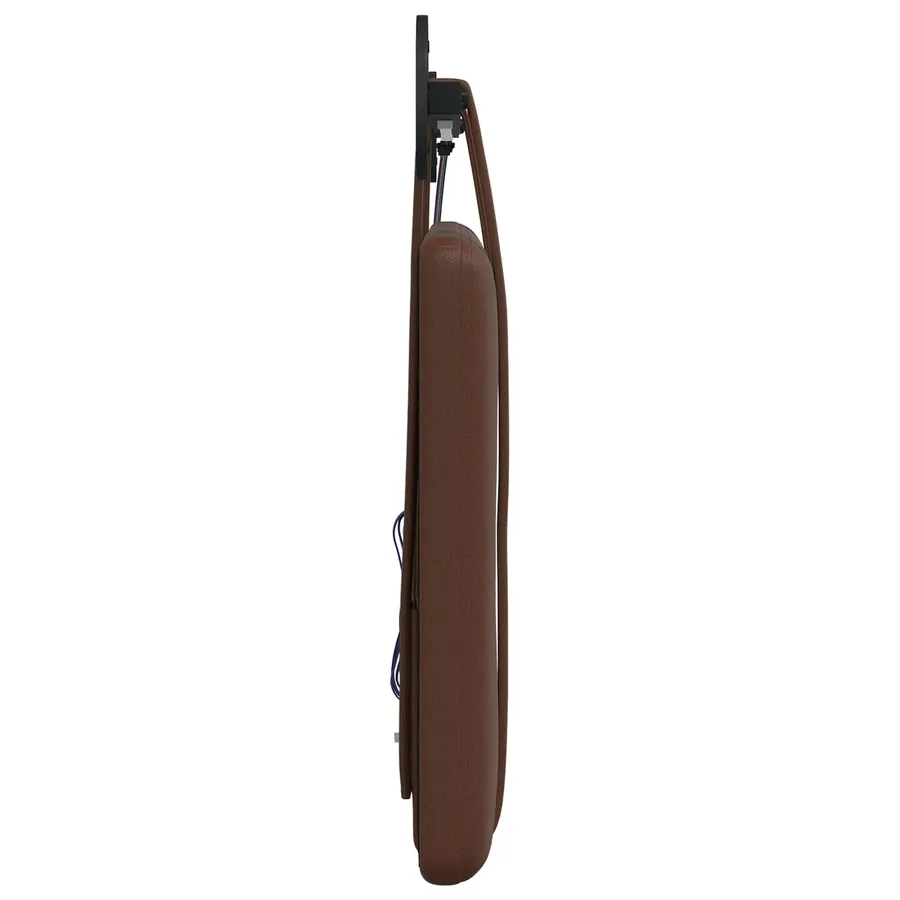 Tête de lit suspendue Avec lumière LED Marron Simili cuir - 7